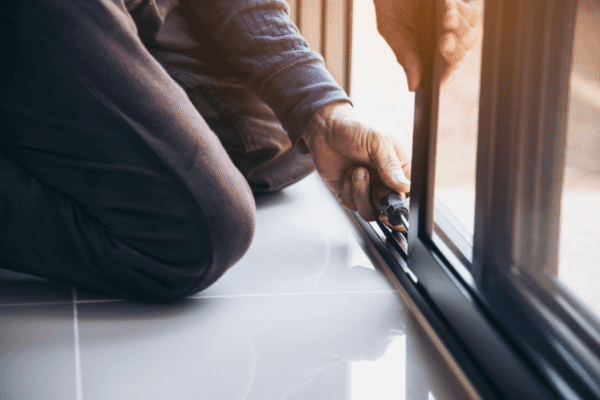 Replacing an aluminium window in an existing Dubai villa — the retrofit is set by the depth of the opening, not the glass